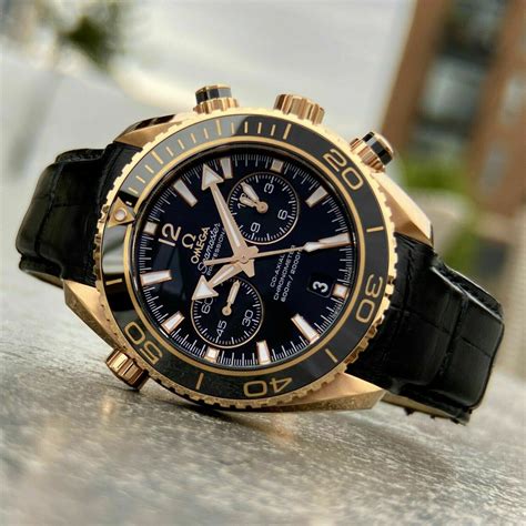 omega rose gold watch price